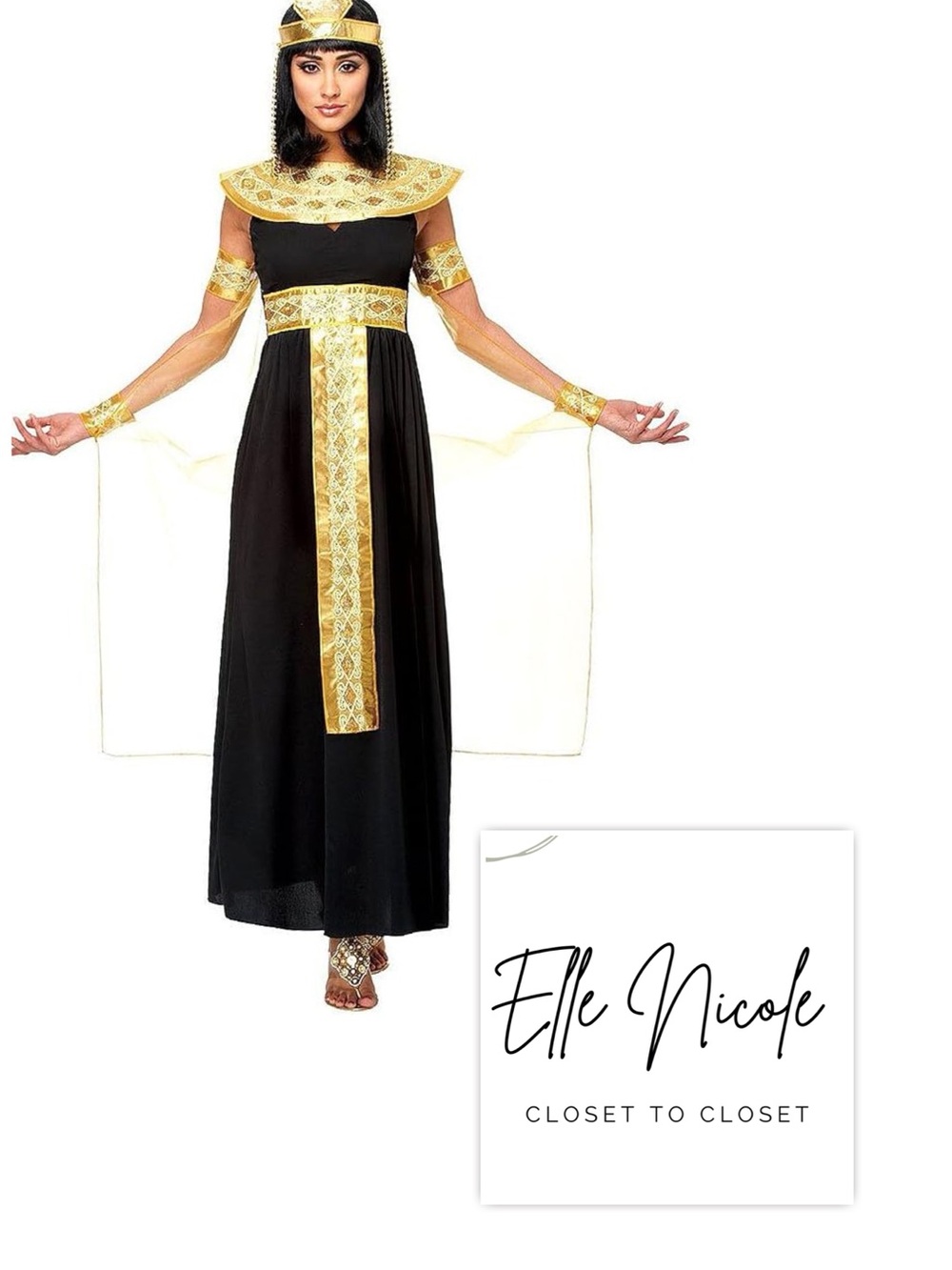 Black & Gold Egyptian-Inspired Costume